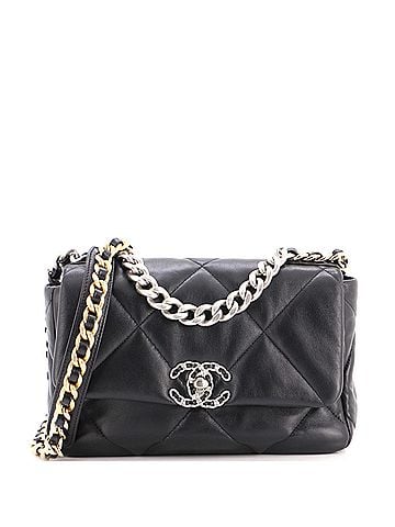 Chanel 19 Flap Bag Quilted Leather Medium (view 1)