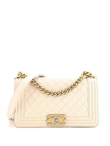 Chanel Boy Flap Bag Quilted Lambskin Old Medium (view 1)