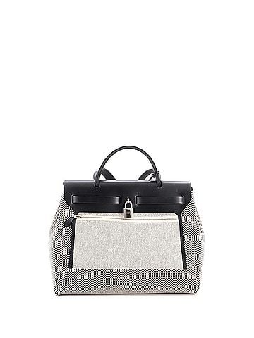 Hermès Herbag Zip Criss Viking Toile and Leather 31 (view 2)