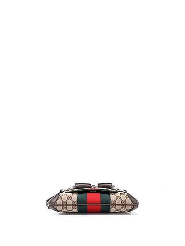 Gucci Horsebit NM Web Chain Clutch GG Canvas Small (view 2)