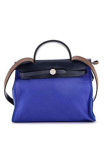 Hermès Herbag Zip Leather and Toile 31 (view 1)