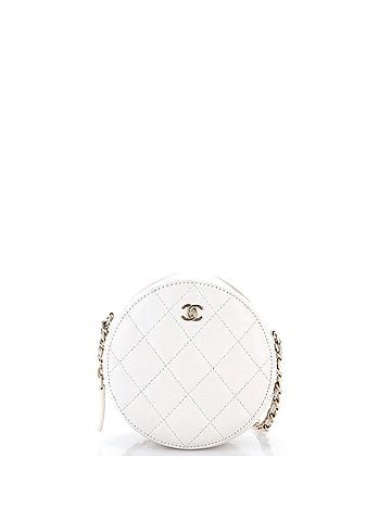 Chanel Round Clutch with Chain Quilted Caviar Mini (view 1)