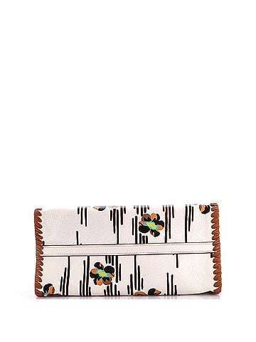 Prada Paradigme Tote Whipstitch Printed Leather Medium (view 2)