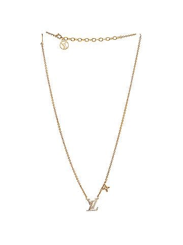 Louis Vuitton LV Iconic Necklace Metal with Crystals (view 2)