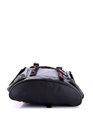 Gucci Double Pocket Buckle Backpack GG Coated Canvas Large (view 2)