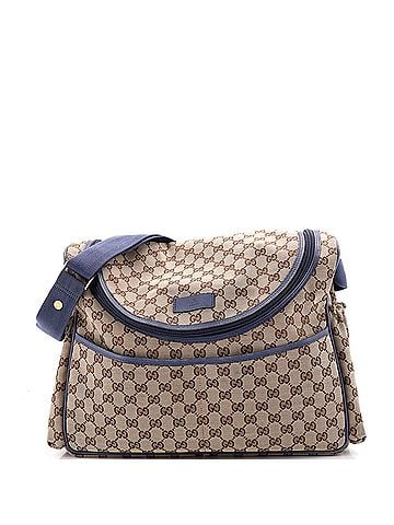 Gucci Diaper Crossbody Bag GG Canvas (view 1)
