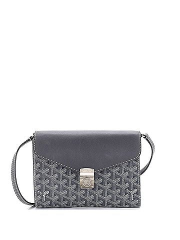 Goyard Chypre Wallet on Strap Coated Canvas with Leather (view 1)