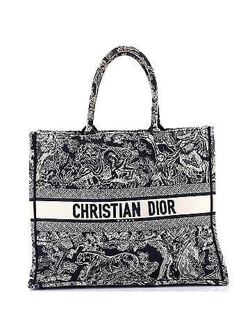 Christian Dior Book Tote Embroidered Canvas Large (view 1)
