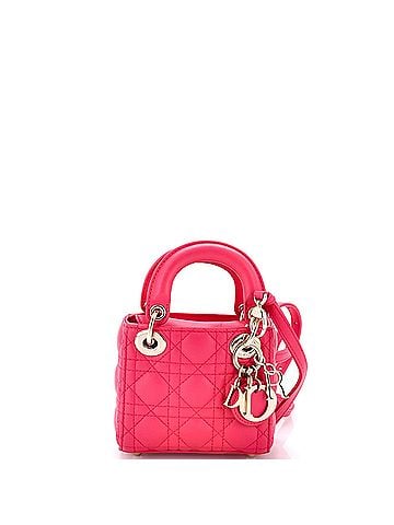 Christian Dior Lady Dior Bag Cannage Quilt Lambskin Micro (view 1)