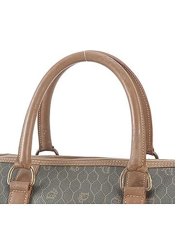Christian Dior Christian Dior Honeycomb Pattern Leather Boston Handbag Tote Bag Carry-on for Men (view 2)