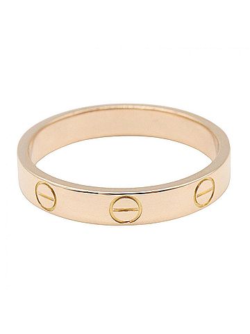 Cartier Cartier Mini Love Ring, 18K Pink Gold (PG), Women's Tone, B4085200 (view 2)