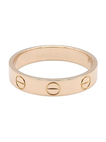 Cartier Cartier Mini Love Ring, 18K Pink Gold (PG), Women's Tone, Item Number 62994576 (view 2)