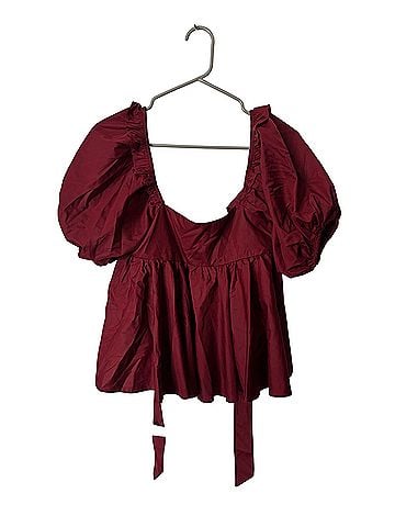 En Saison Puff Sleeve Short Sleeve Blouse (view 2)