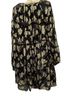 Zara Floral Black Gold Cocktail Dress Size XS - photo 2