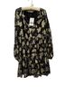 Zara Floral Black Gold Cocktail Dress Size XS - photo 1