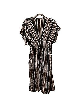Angie Striped Button Front Midi Dress Casual Dress (view 1)