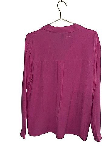 Eileen Fisher Silk Georgette Crepe Classic Collar Shirt Long Sleeve T-Shirt (view 2)