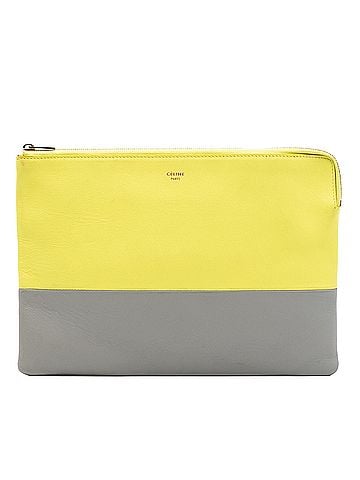 Céline Bicolor Leather Solo Clutch (view 1)