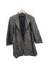 Eileen Fisher 21% Cotton 79% Polyester 100% Silk Print Black Silver Jacket Size XS - photo 1