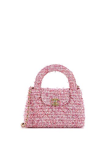 Chanel Kelly Top Handle Shopping Bag Quilted Tweed Mini (view 1)