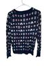 Saks Fifth Avenue Floral Multi Color Black Pullover Sweater Size M - photo 2