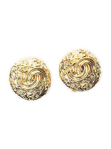 Chanel CC Round Clip On Earrings (view 1)
