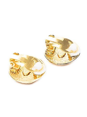 Chanel CC Round Clip On Earrings (view 2)
