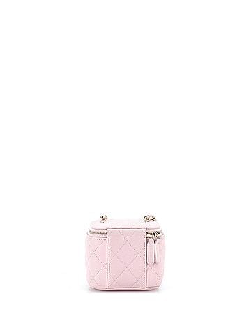 Chanel Tiny CC Link Vanity Case with Chain Quilted Caviar Mini (view 2)
