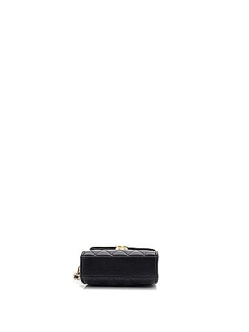 Chanel Coco Enamel Top Handle Flap Bag Quilted Lambskin Mini (view 2)