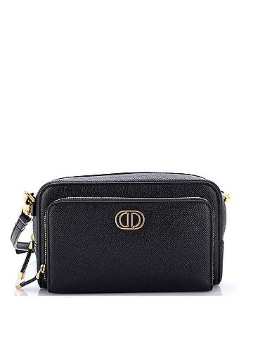 Christian Dior Caro Double Pouch Crossbody Bag Leather (view 1)