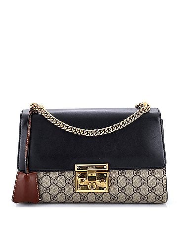 Gucci Padlock Shoulder Bag GG Coated Canvas and Leather Medium (view 1)