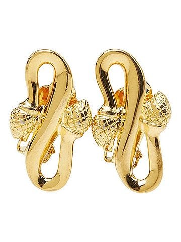 Fendi Fendi Earrings, Gold Plated, Women's (view 2)