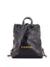 Chanel 100% Leather Black 22 Chain Backpack Quilted Calfskin Medium One size - photo 1