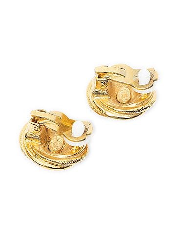 Chanel CC Round Clip On Earrings (view 2)