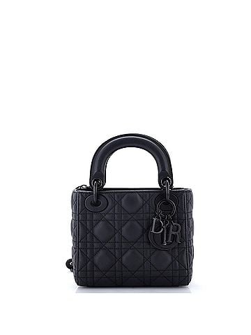 Christian Dior Ultra Matte Lady Dior Chain Bag Cannage Quilt Calfskin Mini (view 1)
