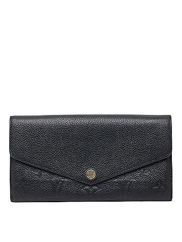 Louis Vuitton Louis Vuitton Monogram Empreinte Portefeuille Sarah Rogue Wallet Long M61182 Black Noir Leather Women's LOUIS VUITTON (view 1)