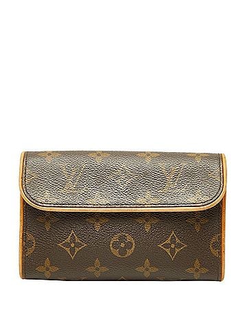 Louis Vuitton Louis Vuitton Monogram Florentine Pochette Handbag Pouch M51855 Brown Leather Women's LOUIS VUITTON (view 1)