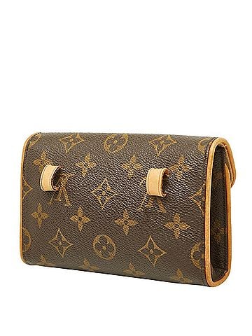 Louis Vuitton Louis Vuitton Monogram Florentine Pochette Handbag Pouch M51855 Brown Leather Women's LOUIS VUITTON (view 2)