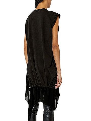 Diesel T-Shirt Dress With Georgette Hem Casual Dress (view 2)