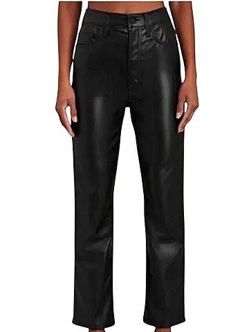 Mother High Waisted Rider Ankle Faux Leather Pants (view 1)