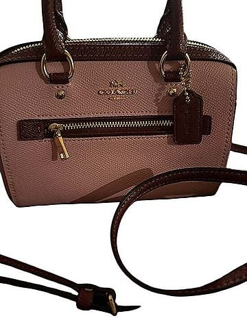 Coach Mini Rowan Satchel Leather Satchel (view 1)