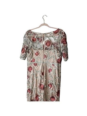 Adrianna Papell Elegant Floral Embroidered midi Dress Cocktail Dress (view 2)