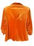 Skies Are Blue 90% Polyester 10% Spandex 100% Polyester Floral Orange Blazer Size M - photo 2