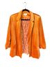 Skies Are Blue 90% Polyester 10% Spandex 100% Polyester Floral Orange Blazer Size M - photo 1