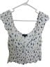 Cotton Candy LA 100% Rayon Floral Blue Sleeveless Top Size L - photo 1