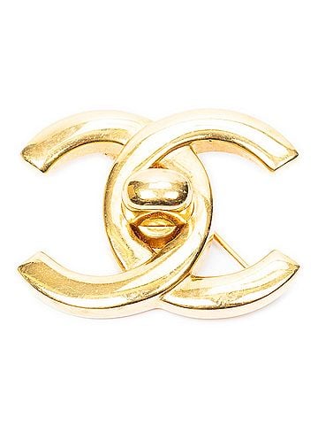 Chanel CC Turn Lock Brooch (view 1)