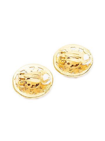 Chanel CC Round Clip On Earrings (view 2)