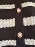 Minnie Rose Stripes Black White Cardigan Size S - photo 3