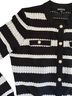 Minnie Rose Stripes Black White Cardigan Size S - photo 2