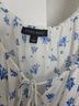 Cotton Candy LA 100% Rayon Floral Blue Sleeveless Top Size L - photo 3